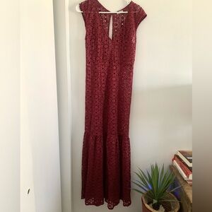 New floral lace maxi